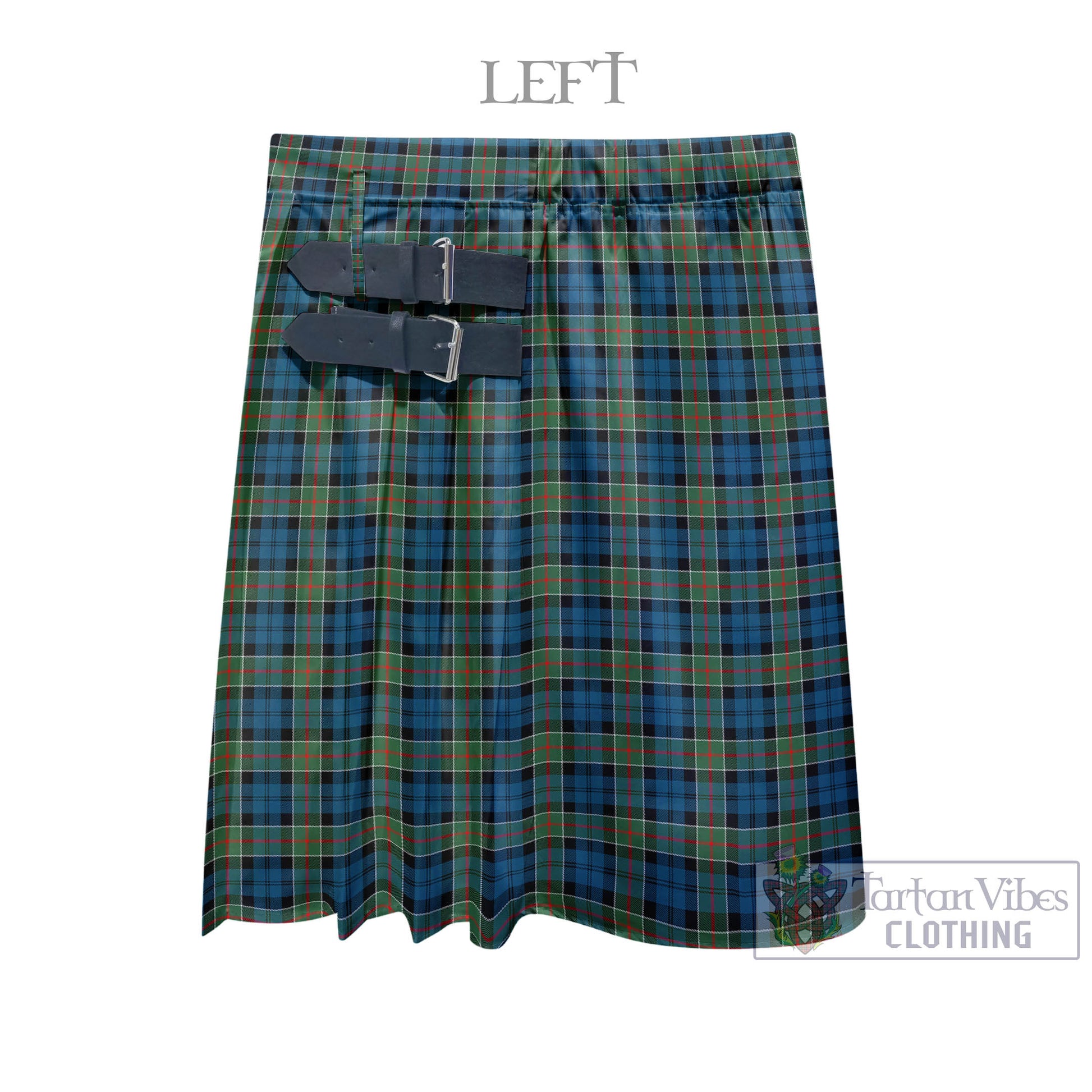 Tartan Vibes Clothing Colquhoun Ancient Tartan Men's Pleated Skirt - Fashion Casual Retro Scottish Style