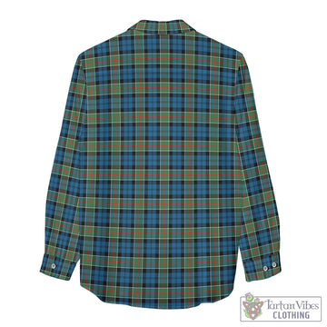 Colquhoun Ancient Tartan Women's Casual Shirt with Family Crest