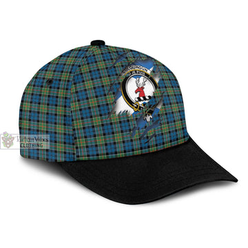 Colquhoun Ancient Tartan Classic Cap with Family Crest In Me Style