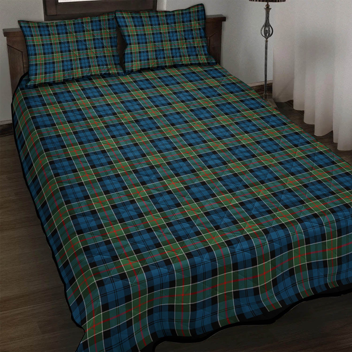 Colquhoun Ancient Tartan Quilt Bed Set - Tartan Vibes Clothing