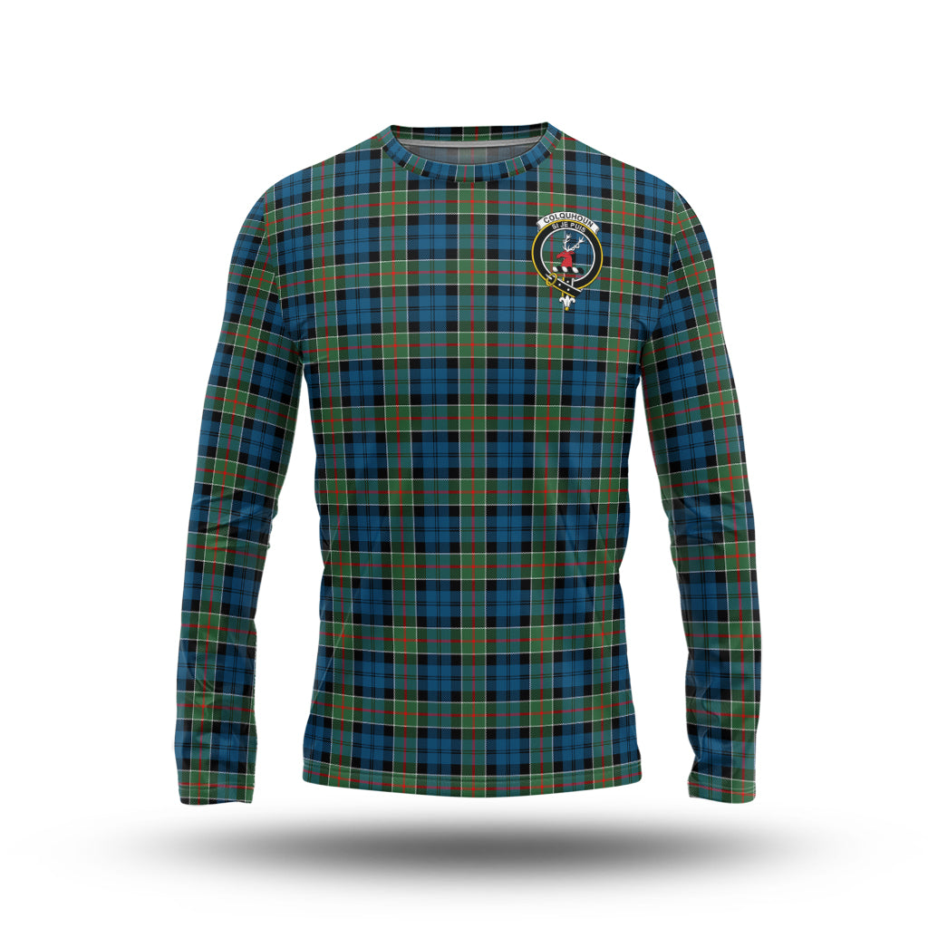 colquhoun-ancient-tartan-long-sleeve-t-shirt-with-family-crest