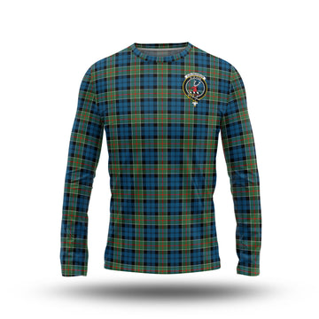 Colquhoun Ancient Tartan Long Sleeve T-Shirt with Family Crest