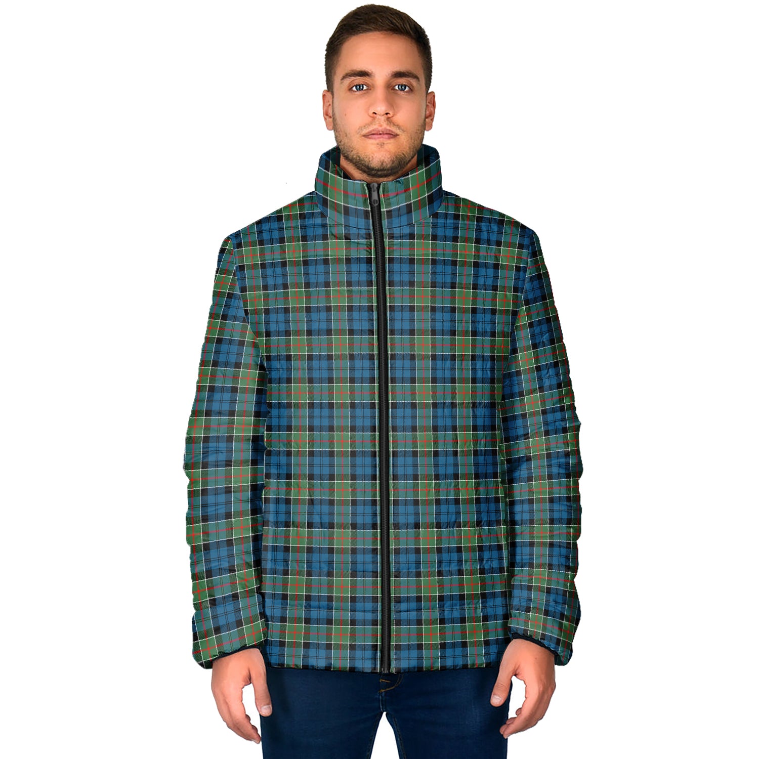 Colquhoun Ancient Tartan Padded Jacket - Tartan Vibes Clothing