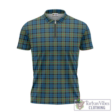 Colquhoun Ancient Tartan Zipper Polo Shirt