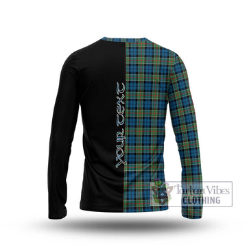 Colquhoun Ancient Tartan Long Sleeve T-Shirt with Family Crest and Half Of Me Style