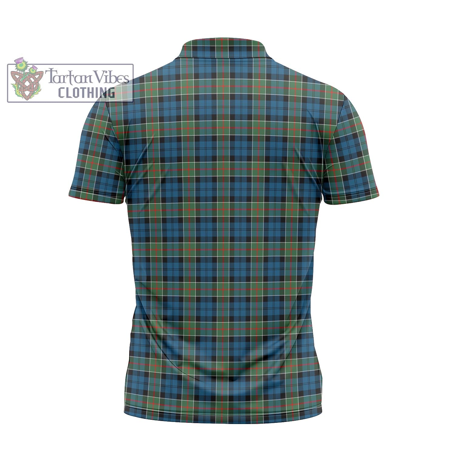 Tartan Vibes Clothing Colquhoun Ancient Tartan Zipper Polo Shirt