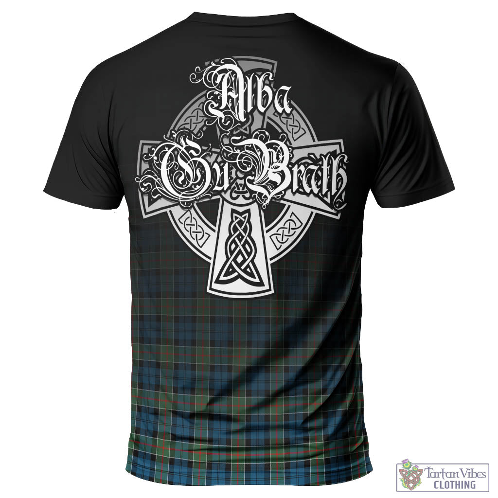 Tartan Vibes Clothing Colquhoun Ancient Tartan T-Shirt Featuring Alba Gu Brath Family Crest Celtic Inspired