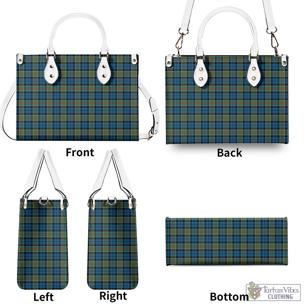 Tartan Vibes Clothing Colquhoun Ancient Tartan Luxury Leather Handbags