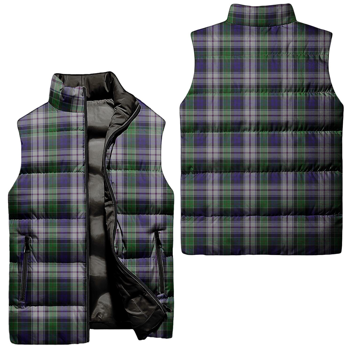 Colquhoun Dress Tartan Sleeveless Puffer Jacket Unisex - Tartanvibesclothing