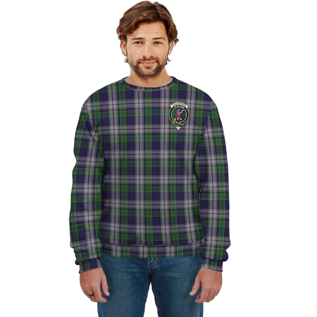 Colquhoun Dress Tartan Sweatshirt with Family Crest Unisex - Tartan Vibes Clothing