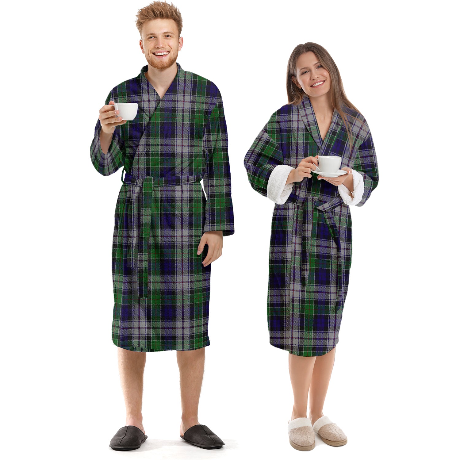 Colquhoun Dress Tartan Bathrobe Unisex S - Tartan Vibes Clothing