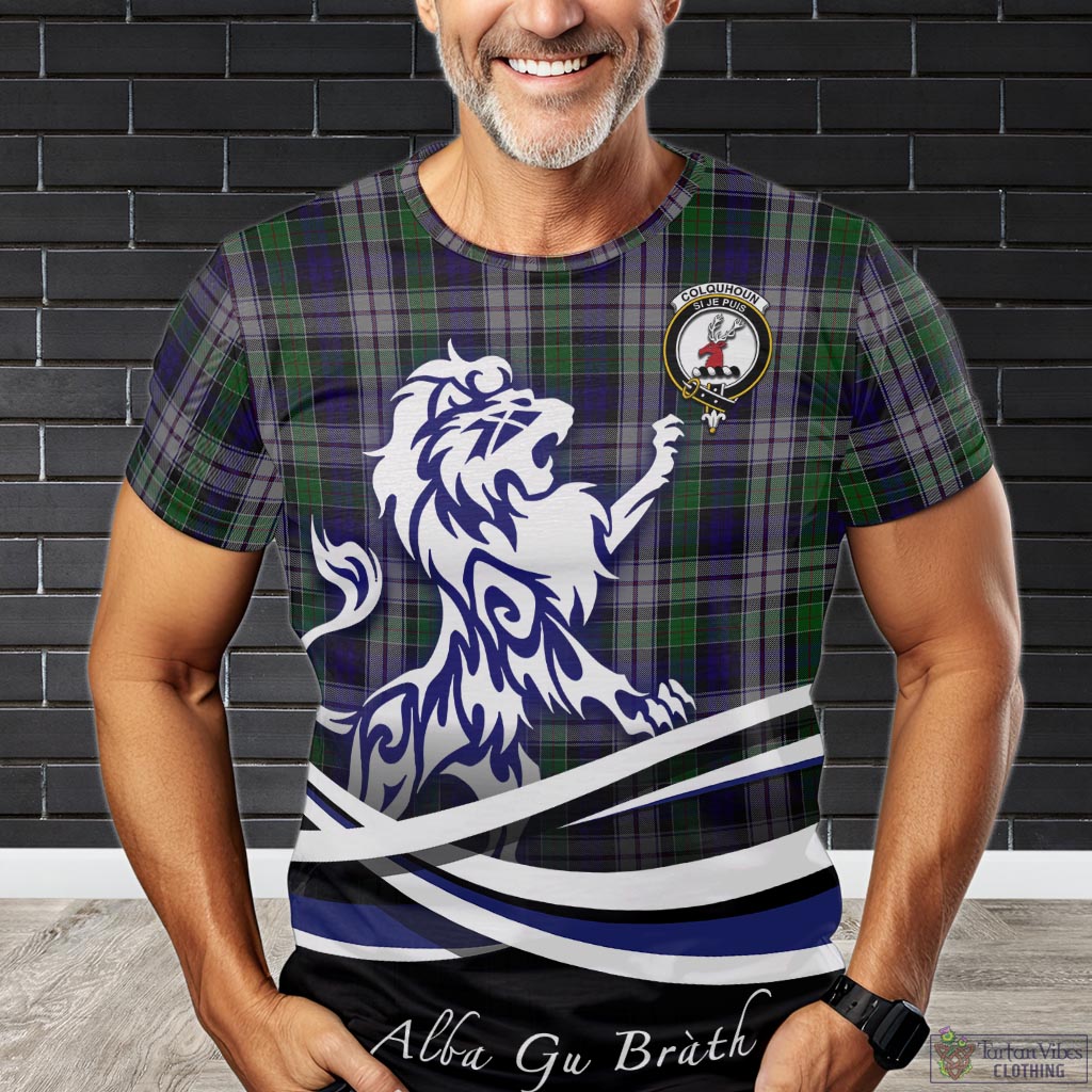 colquhoun-dress-tartan-t-shirt-with-alba-gu-brath-regal-lion-emblem