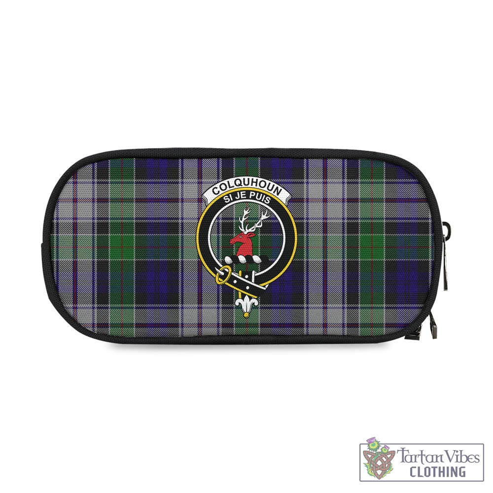 Tartan Vibes Clothing Colquhoun Dress Tartan Pen and Pencil Case with Family Crest