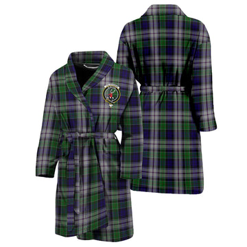 Colquhoun Dress Tartan Bathrobe with Family Crest