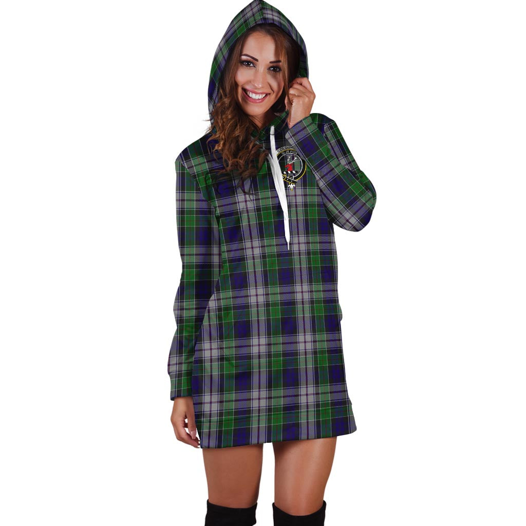 Colquhoun Dress Tartan Hoodie Dress with Family Crest - Tartan Vibes Clothing