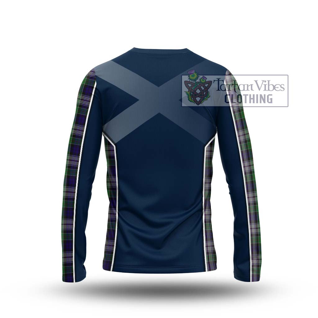 Tartan Vibes Clothing Colquhoun Dress Tartan Long Sleeve T-Shirt with Family Crest and Lion Rampant Vibes Sport Style