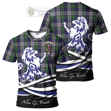 Colquhoun Dress Tartan Cotton T-shirt with Alba Gu Brath Regal Lion Emblem