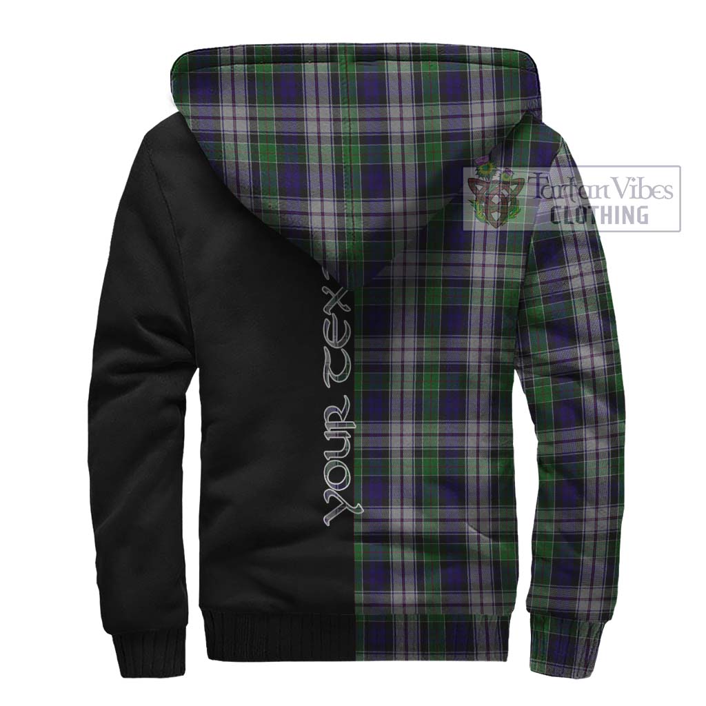 Tartan Vibes Clothing Colquhoun Dress Tartan Sherpa Hoodie with Family Crest and Half Of Me Style