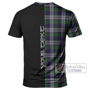 Colquhoun Dress Tartan T-Shirt with Family Crest and Half Of Me Style