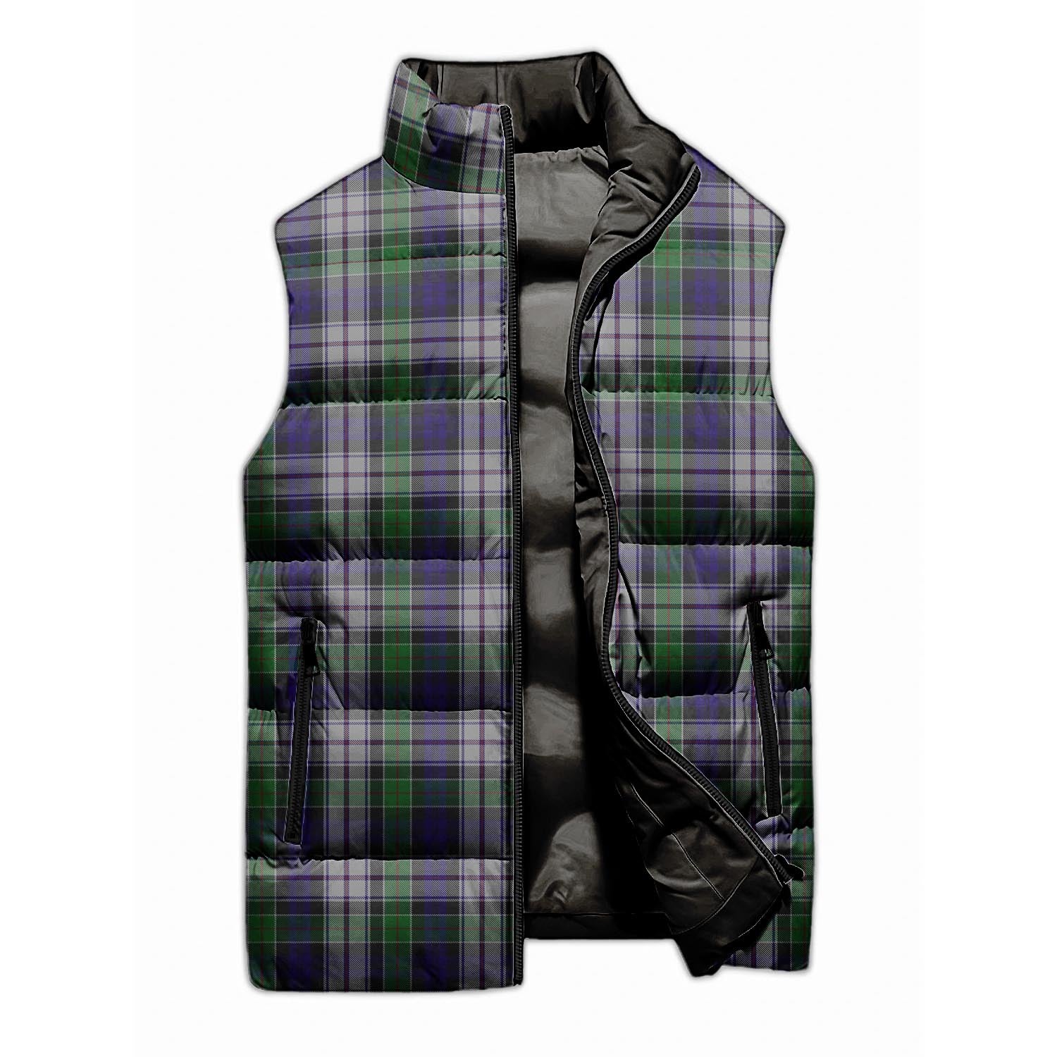 Colquhoun Dress Tartan Sleeveless Puffer Jacket - Tartanvibesclothing