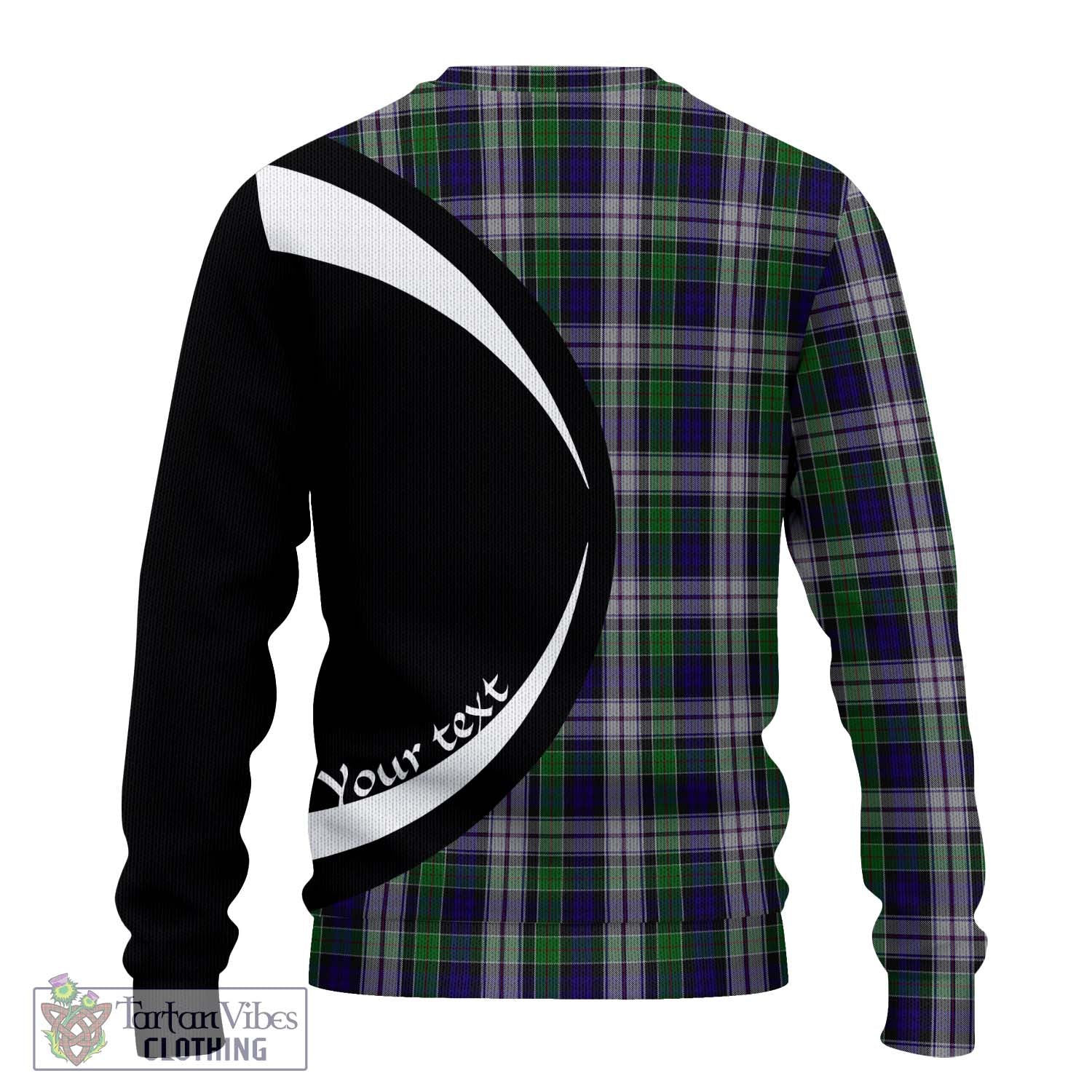 Colquhoun Dress Tartan Ugly Sweater with Family Crest Circle Style - Tartan Vibes Clothing