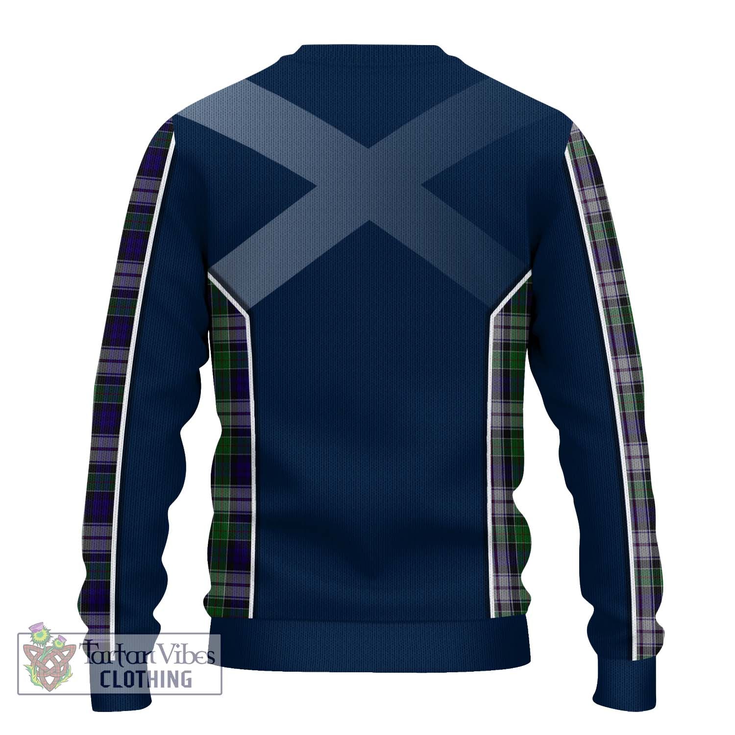 Tartan Vibes Clothing Colquhoun Dress Tartan Knitted Sweater with Family Crest and Lion Rampant Vibes Sport Style