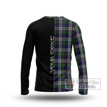 Colquhoun Dress Tartan Long Sleeve T-Shirt with Family Crest and Half Of Me Style