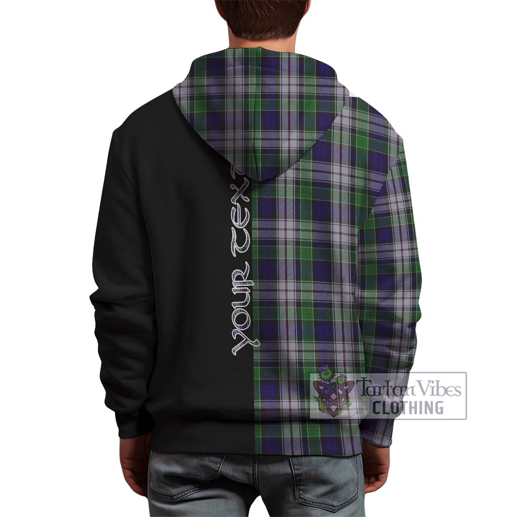 Tartan Vibes Clothing Colquhoun Dress Tartan Hoodie with Family Crest and Half Of Me Style