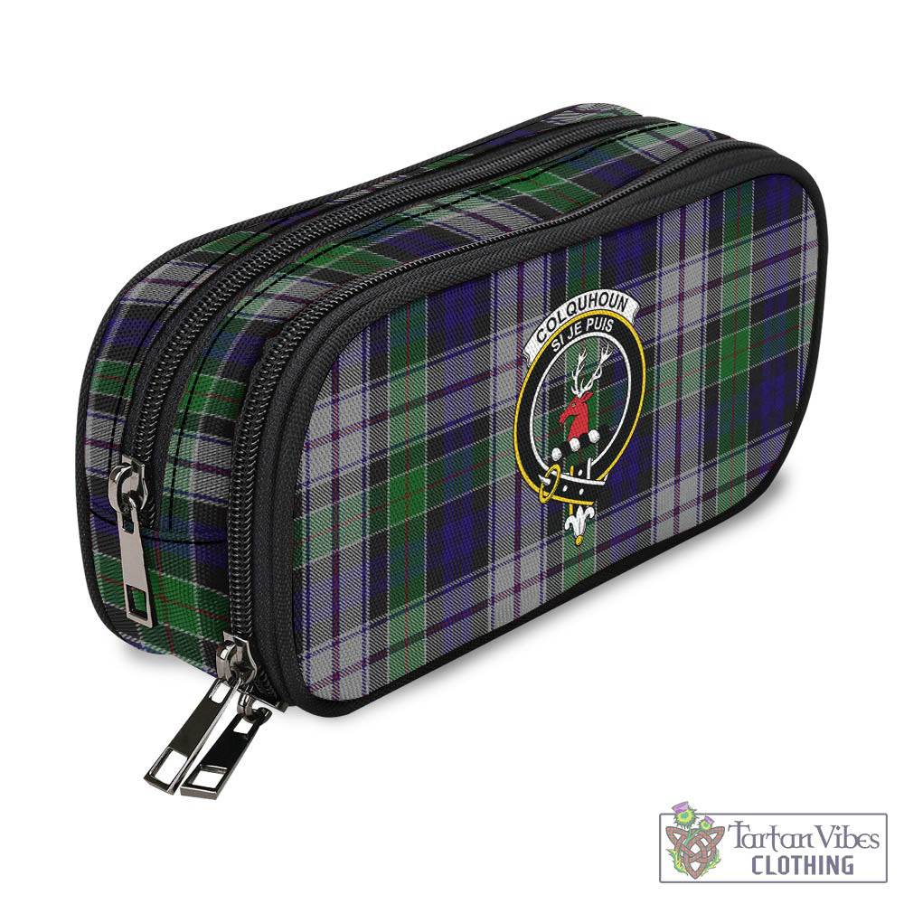 Tartan Vibes Clothing Colquhoun Dress Tartan Pen and Pencil Case with Family Crest