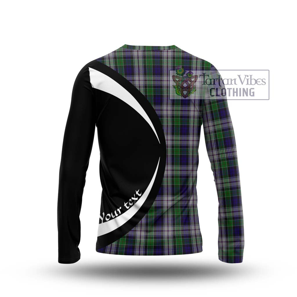 Colquhoun Dress Tartan Long Sleeve T-Shirt with Family Crest Circle Style - Tartan Vibes Clothing