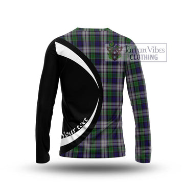 Colquhoun Dress Tartan Long Sleeve T-Shirt with Family Crest Circle Style