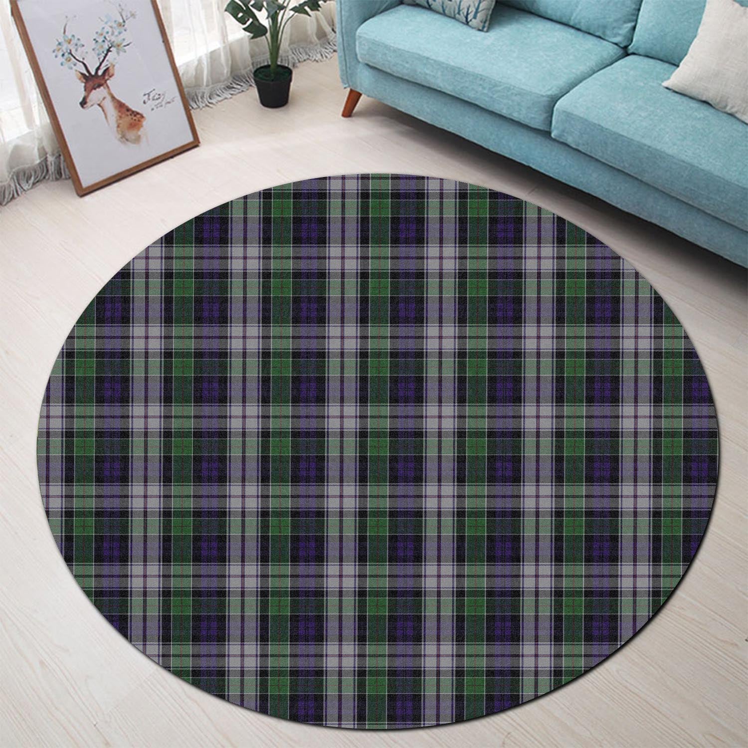 Colquhoun Dress Tartan Round Rug - Tartanvibesclothing