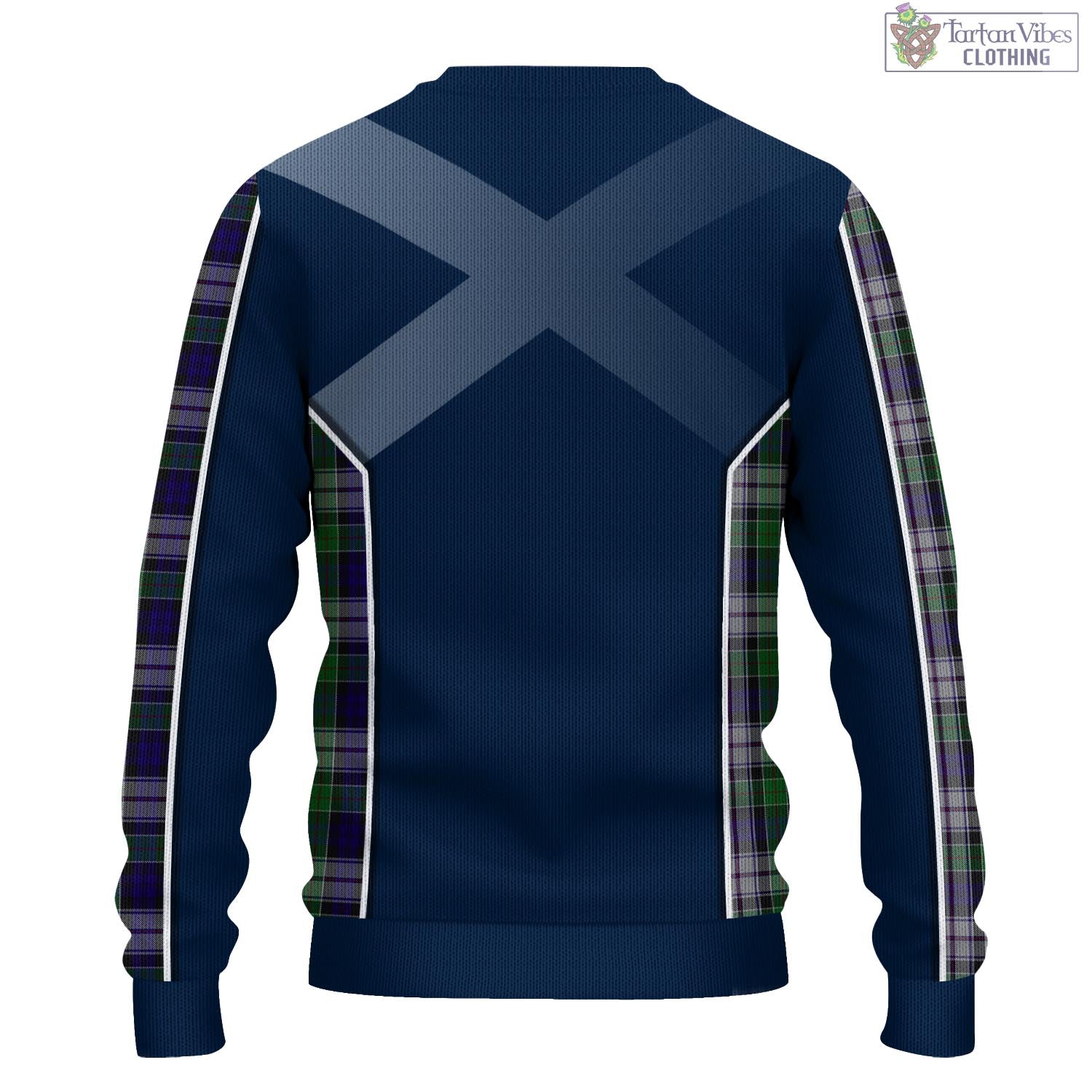 Tartan Vibes Clothing Colquhoun Dress Tartan Knitted Sweatshirt with Family Crest and Scottish Thistle Vibes Sport Style