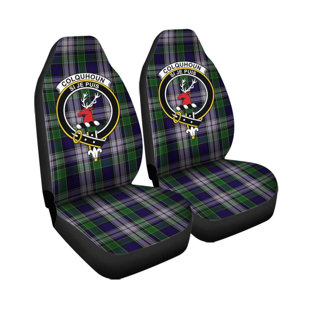 Colquhoun Dress Tartan Car Seat Cover with Family Crest - Tartanvibesclothing