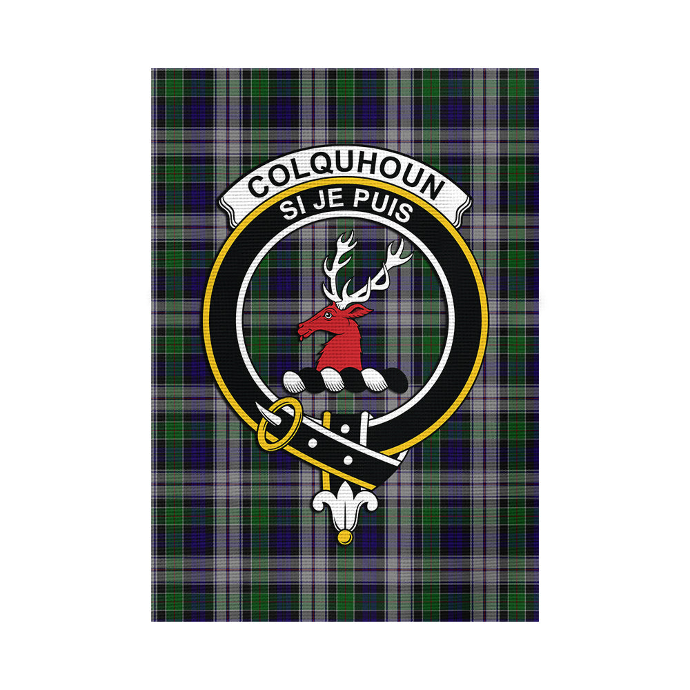 Colquhoun Dress Tartan Flag with Family Crest - Tartan Vibes Clothing