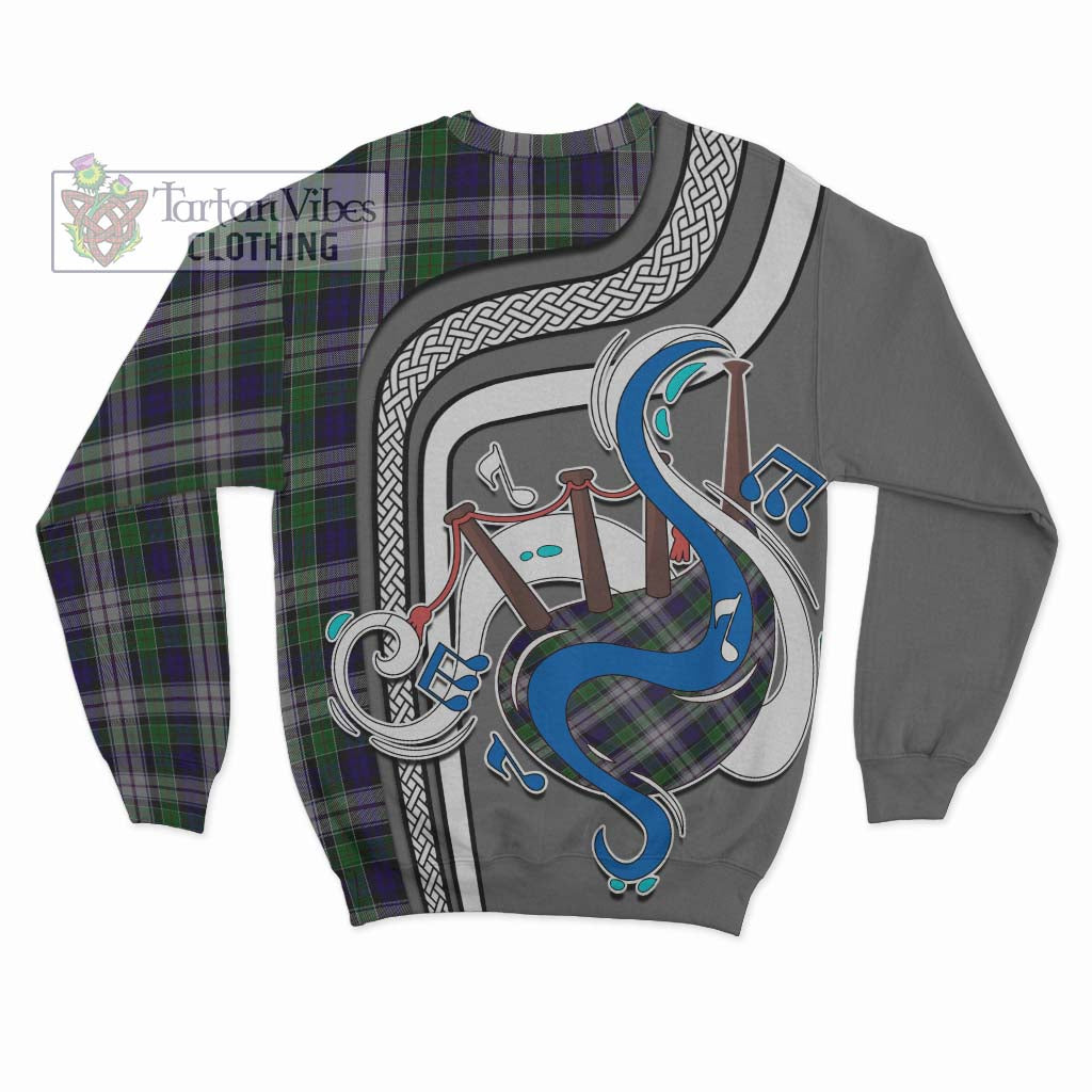 Tartan Vibes Clothing Colquhoun Dress Tartan Sweatshirt with Epic Bagpipe Style