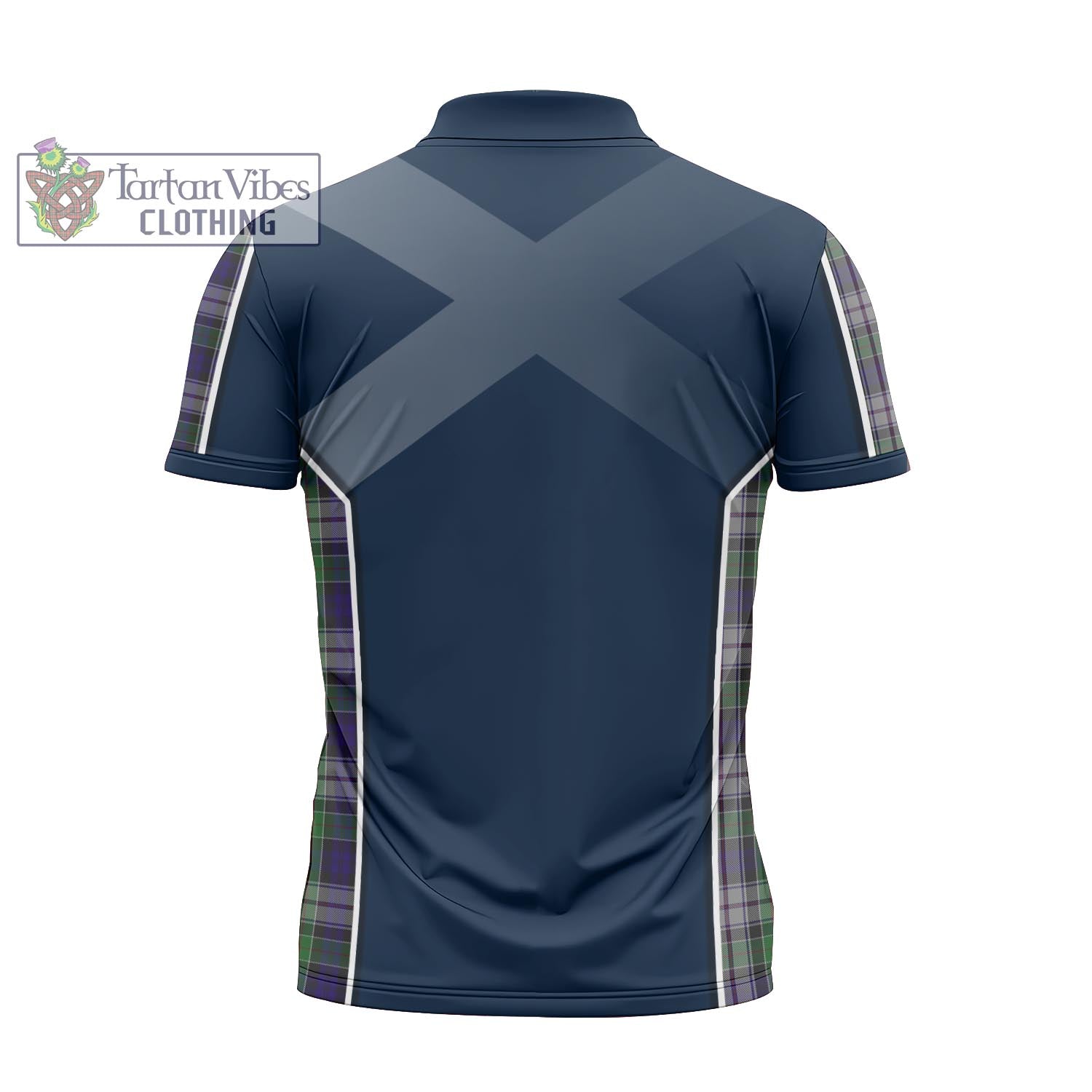 Tartan Vibes Clothing Colquhoun Dress Tartan Zipper Polo Shirt with Family Crest and Scottish Thistle Vibes Sport Style