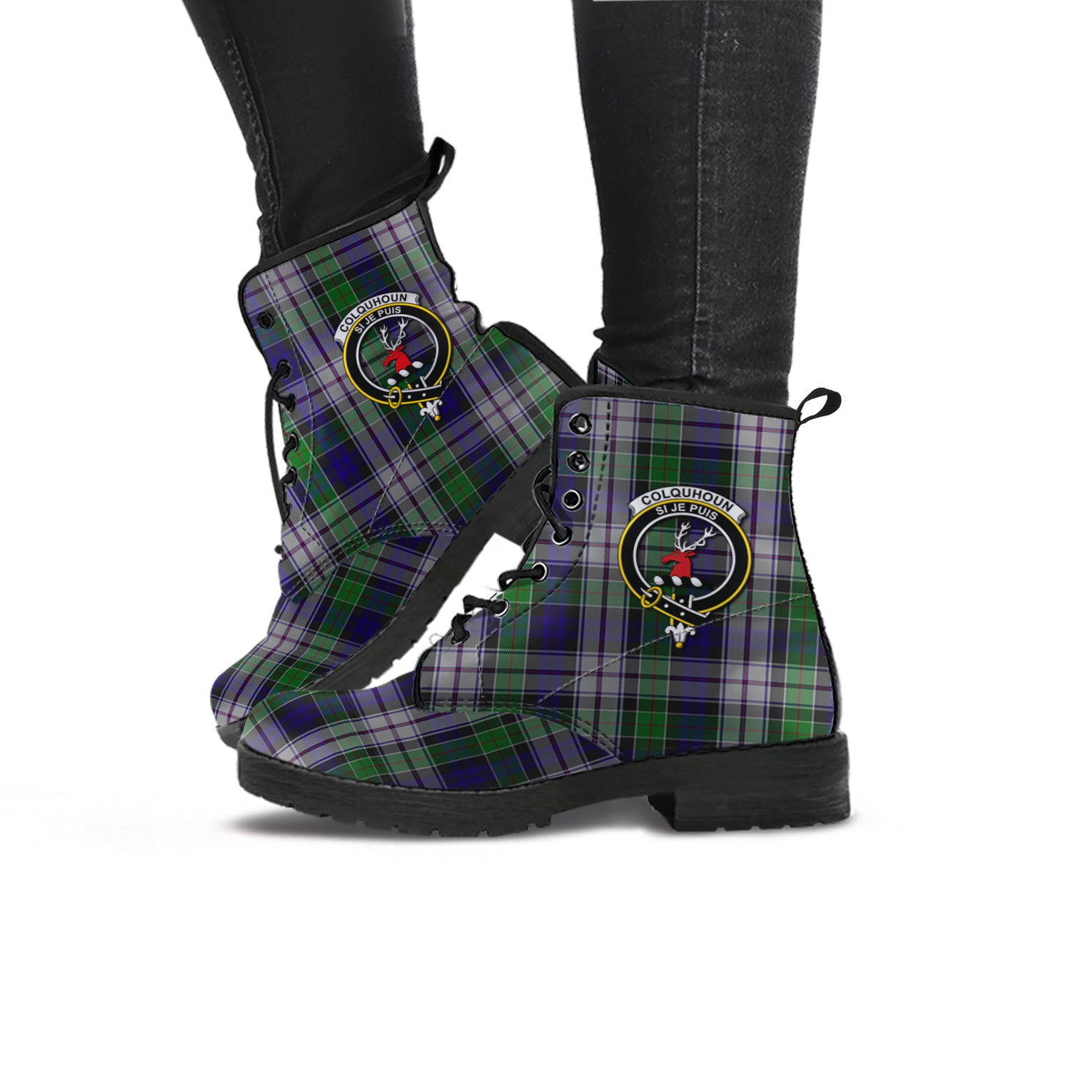 colquhoun-dress-tartan-leather-boots-with-family-crest