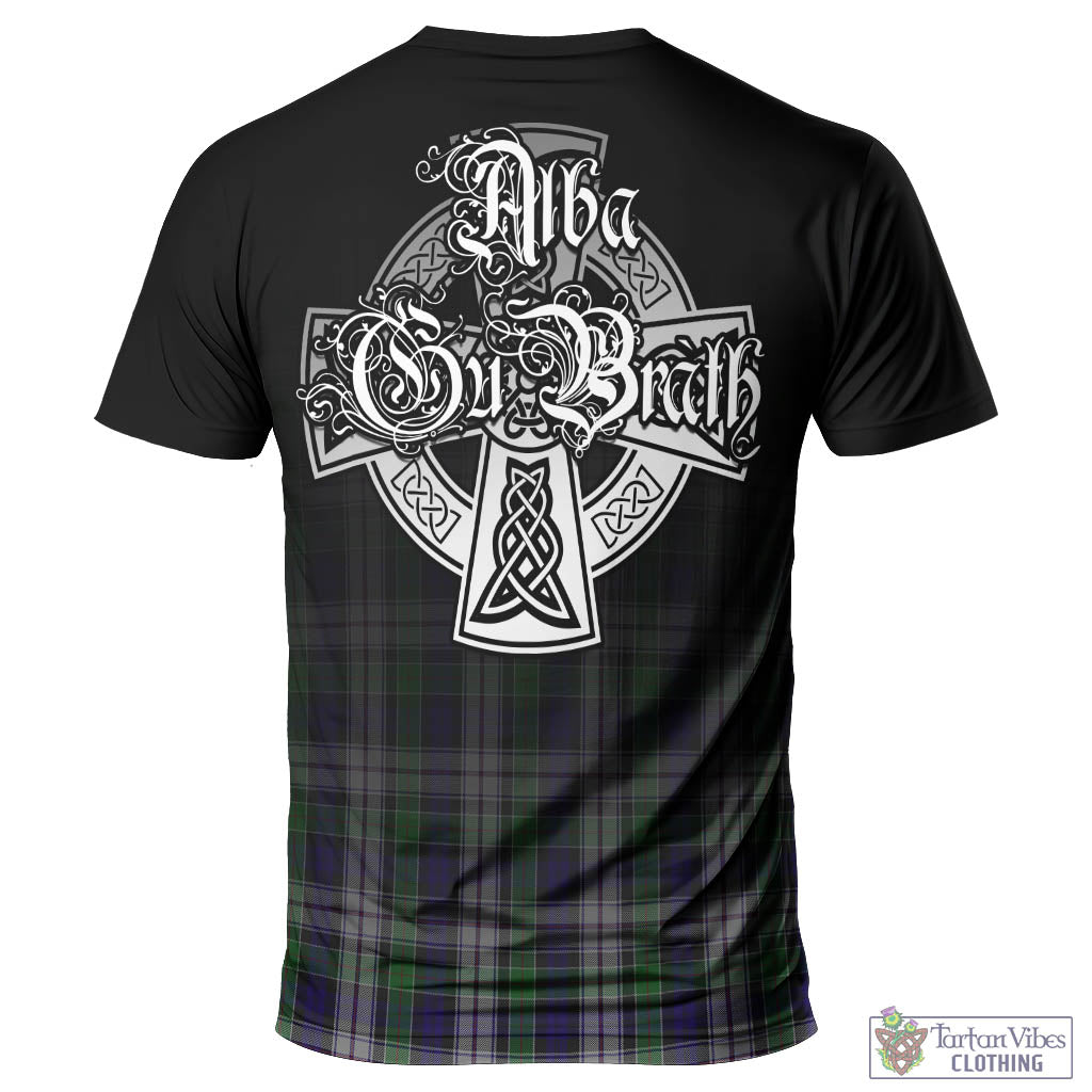 Tartan Vibes Clothing Colquhoun Dress Tartan T-Shirt Featuring Alba Gu Brath Family Crest Celtic Inspired