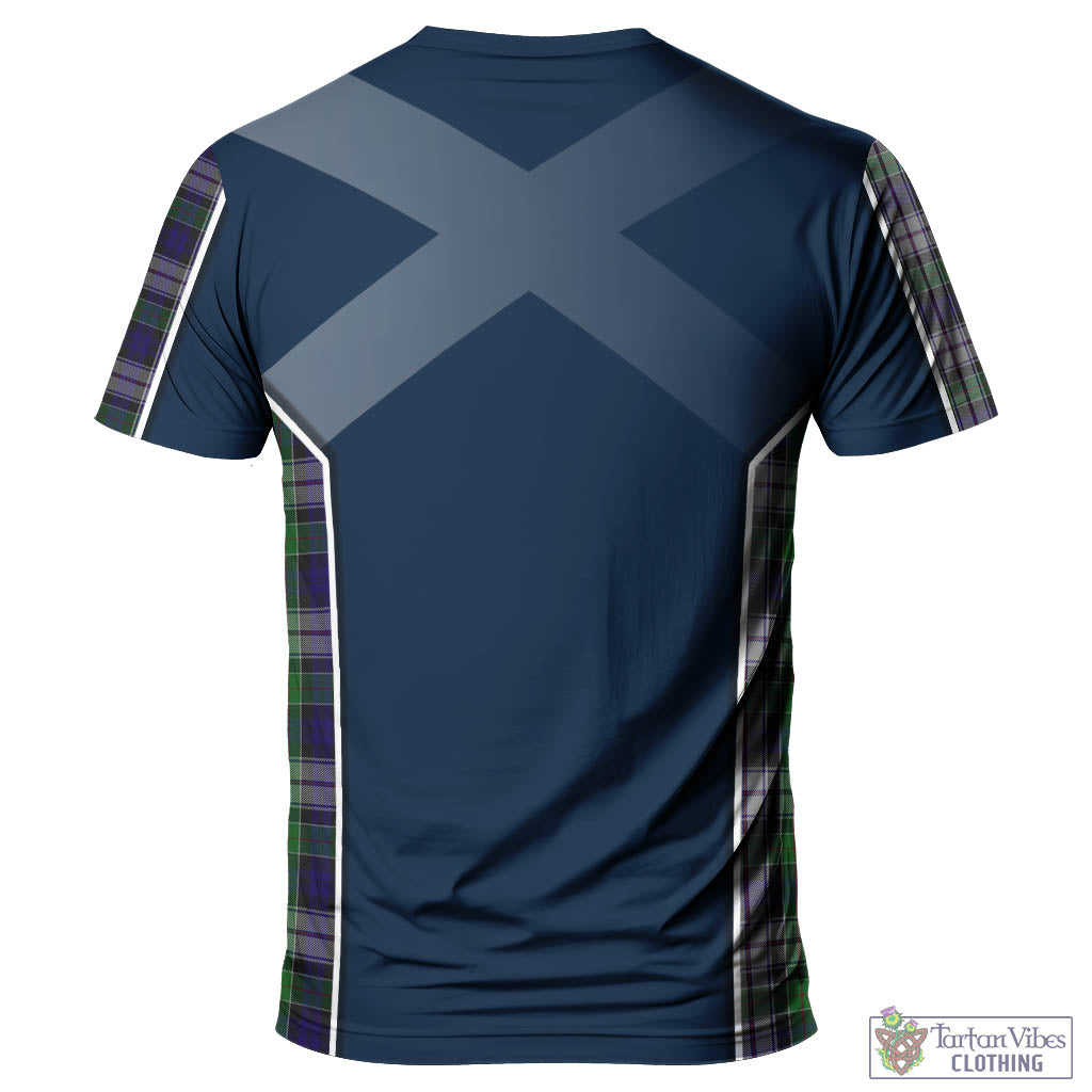 Tartan Vibes Clothing Colquhoun Dress Tartan T-Shirt with Family Crest and Scottish Thistle Vibes Sport Style