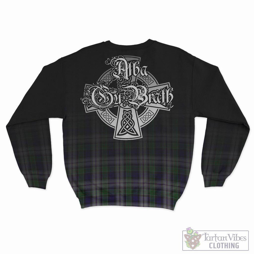 Tartan Vibes Clothing Colquhoun Dress Tartan Sweatshirt Featuring Alba Gu Brath Family Crest Celtic Inspired