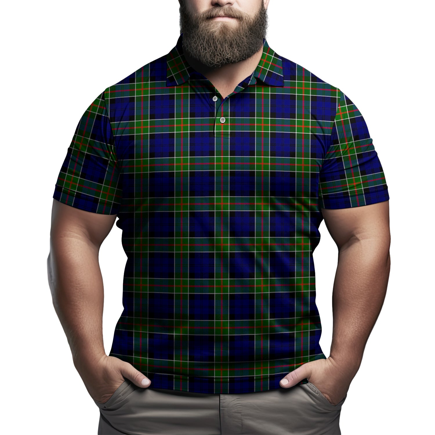 Colquhoun Tartan Mens Polo Shirt Kid - Tartan Vibes Clothing