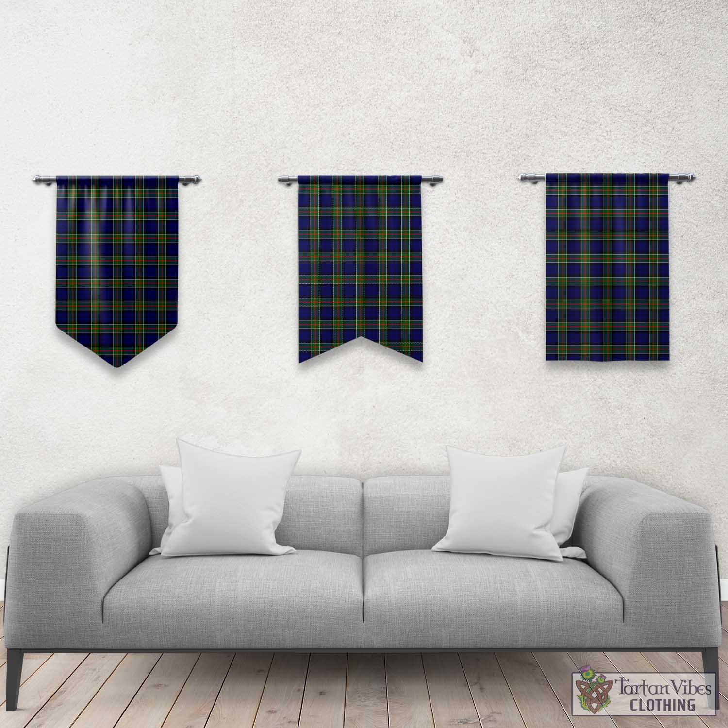 Tartan Vibes Clothing Colquhoun Modern Tartan Gonfalon, Tartan Banner