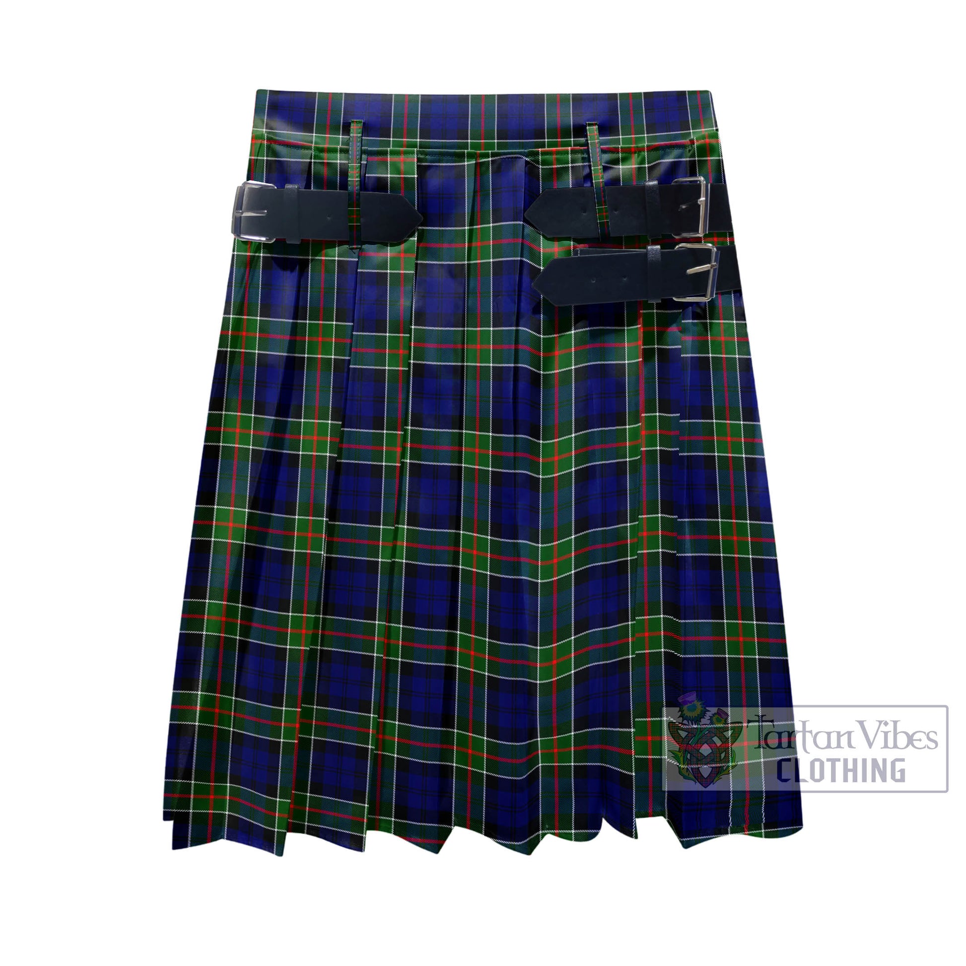 Tartan Vibes Clothing Colquhoun Modern Tartan Men's Pleated Skirt - Fashion Casual Retro Scottish Style