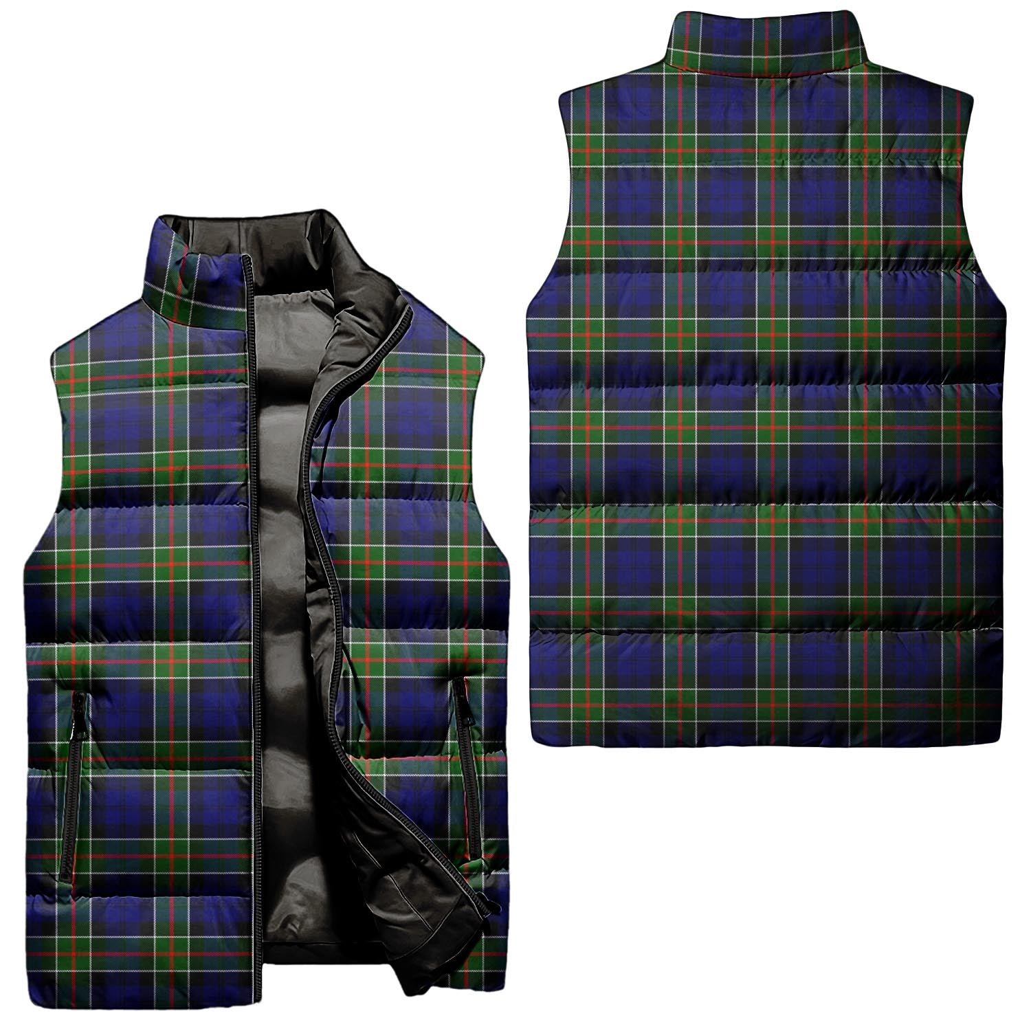 Colquhoun Modern Tartan Sleeveless Puffer Jacket Unisex - Tartanvibesclothing