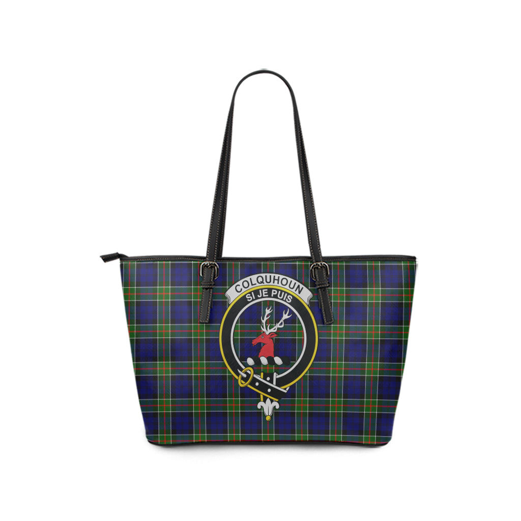 colquhoun-modern-tartan-leather-tote-bag-with-family-crest