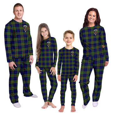 Colquhoun Tartan Pajamas Family Set with Family Crest