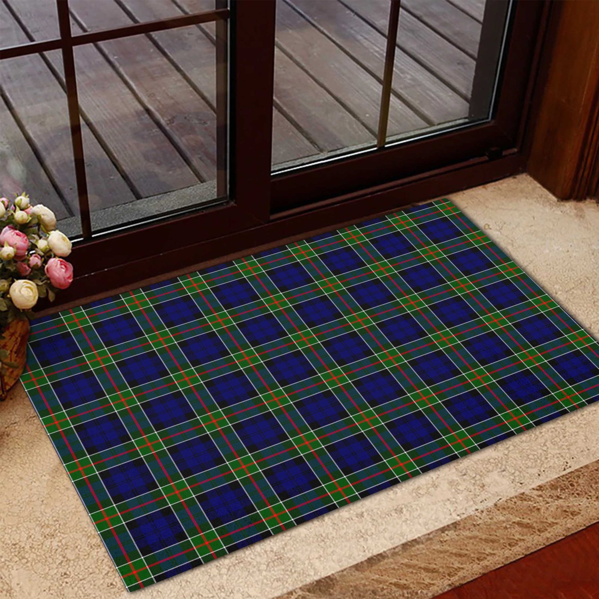 Colquhoun Modern Tartan Door Mat - Tartanvibesclothing