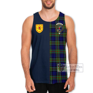 Colquhoun Tartan Men's Tank Top with Scottish Lion Royal Arm Half Style