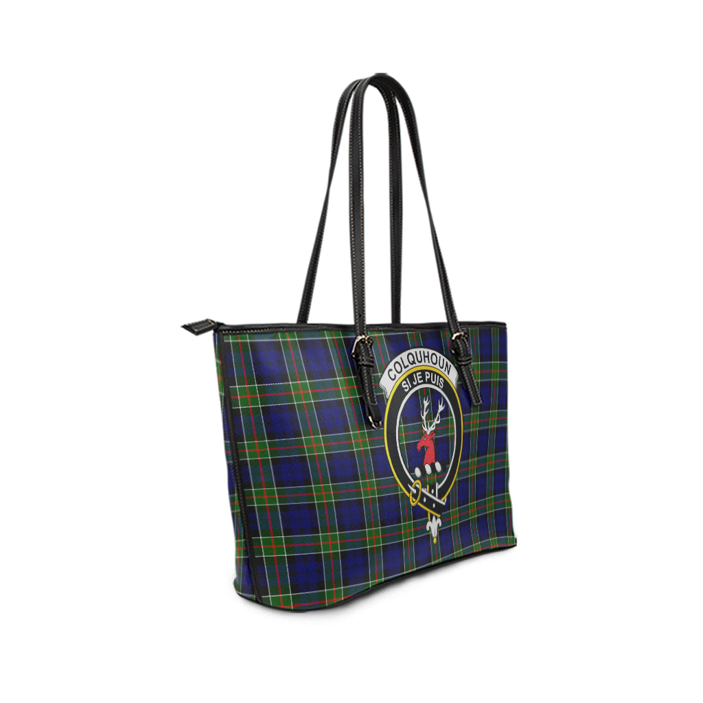 colquhoun-modern-tartan-leather-tote-bag-with-family-crest